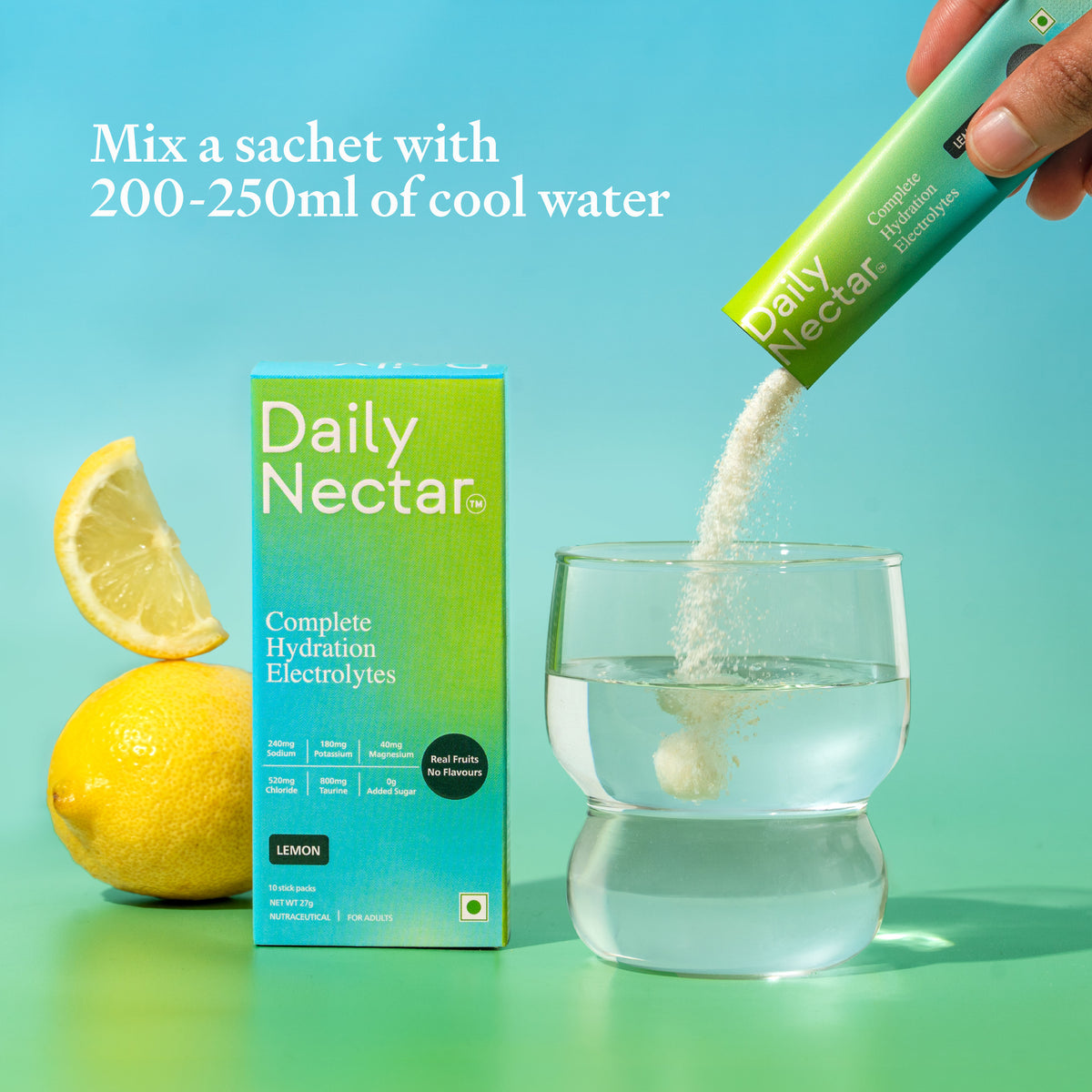 Daily Nectar Complete Hydration Electrolytes - Real Lemon