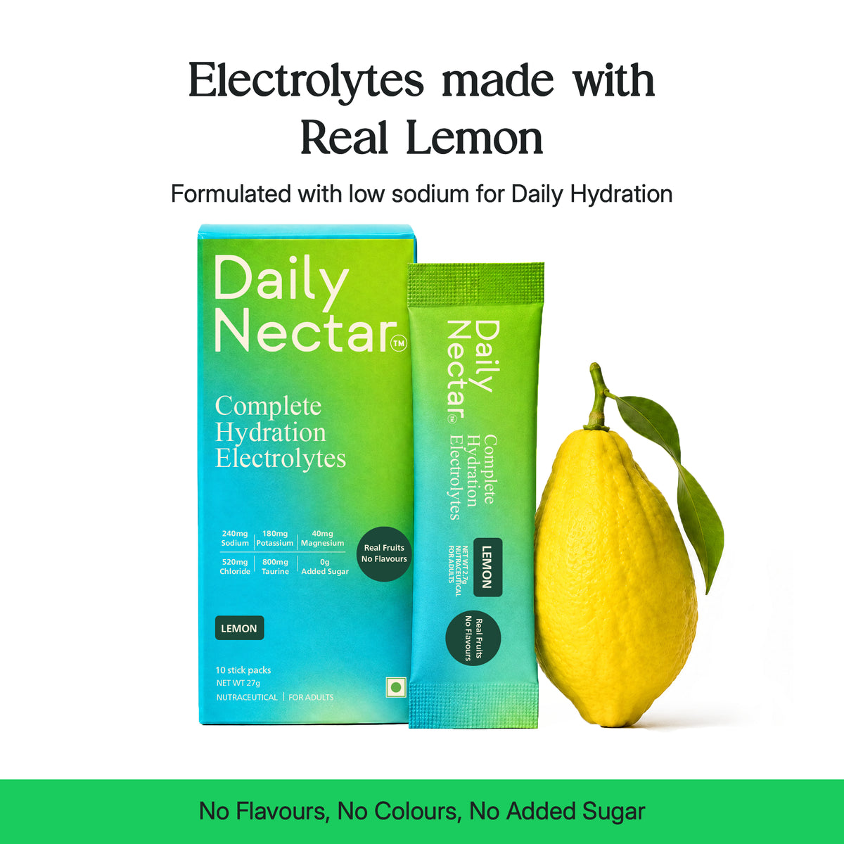 Daily Nectar Electrolytes - Real Lemon
