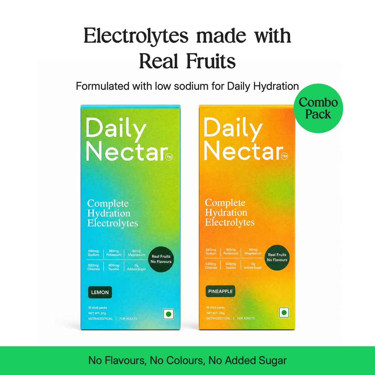 Daily Nectar Electrolytes (Combo Pack)